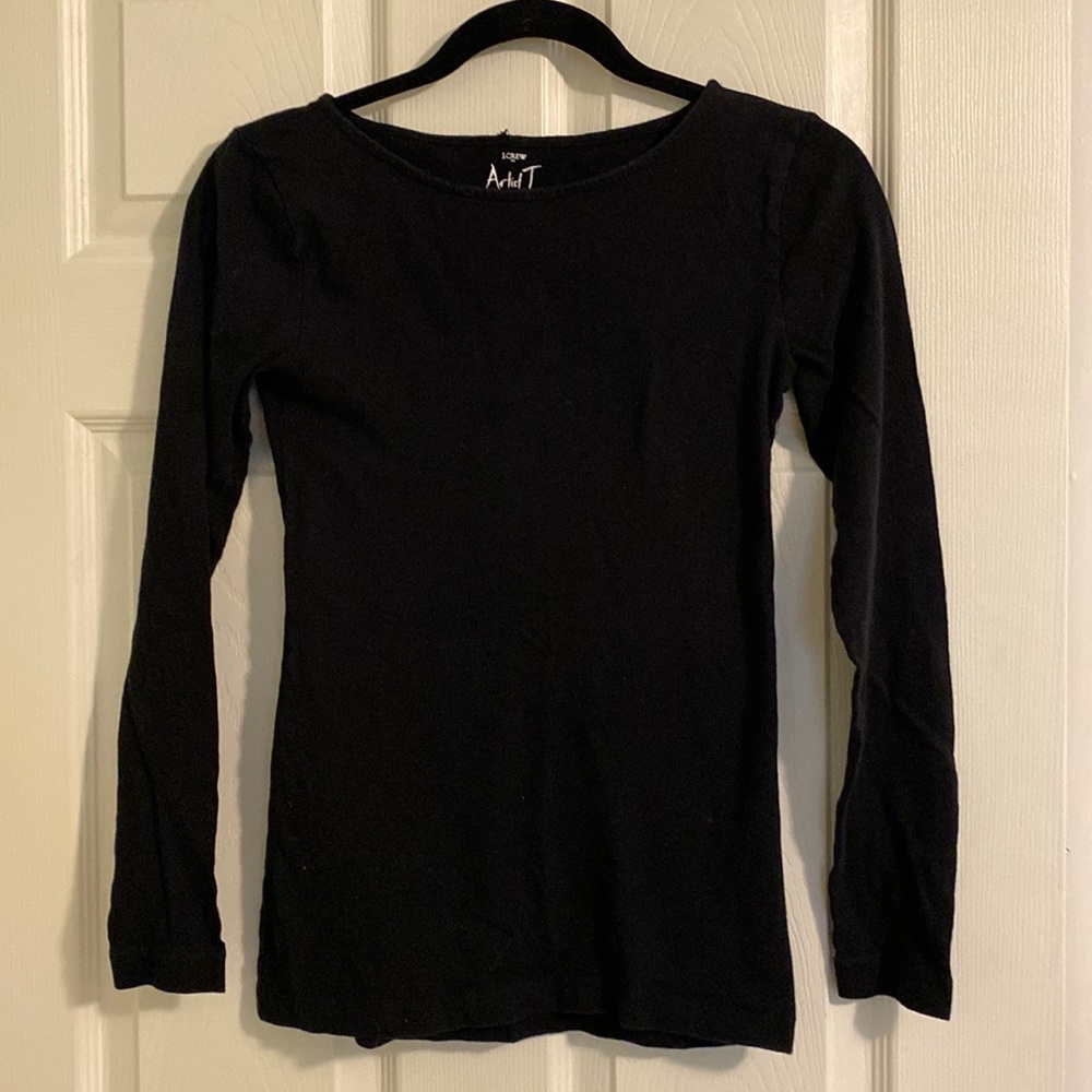 J.Crew, Artist Tee, Black, Size XS